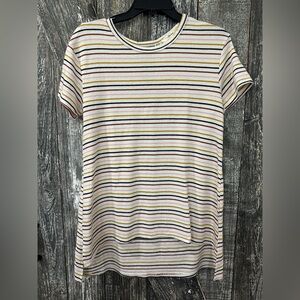 Striped Short Sleeve Terry Tee